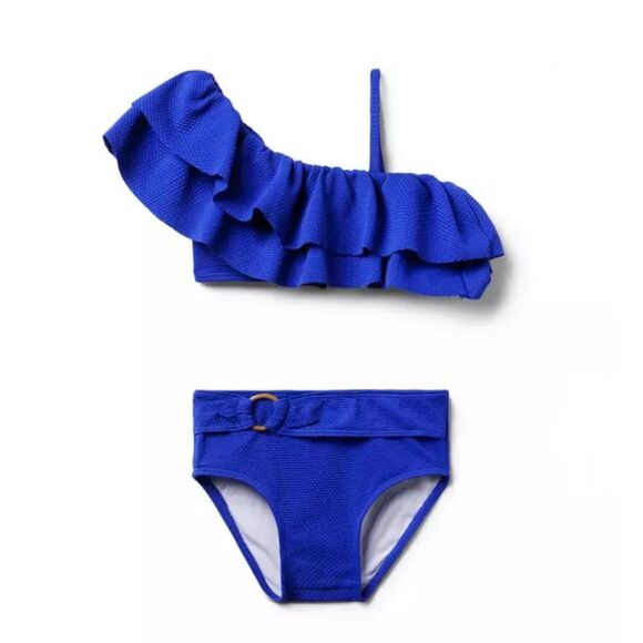 Janie and Jack Recycled Ruffle 2-Piece Swimsuit Size 18-24 Months